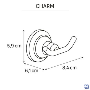 Sensea charm double hook chrome
