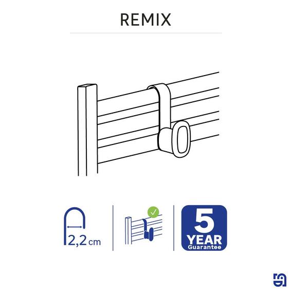 Sensea remix heater hook white satin