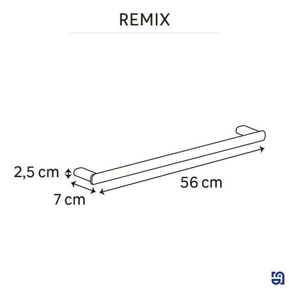 Sensea remix towel rail white satin 50cm