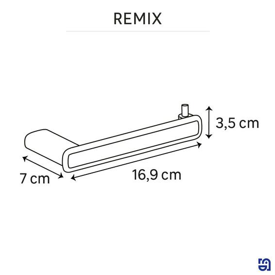 Sensea remix paper holder black satin