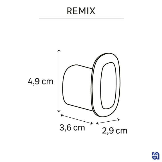 Sensea remix single hook black satin
