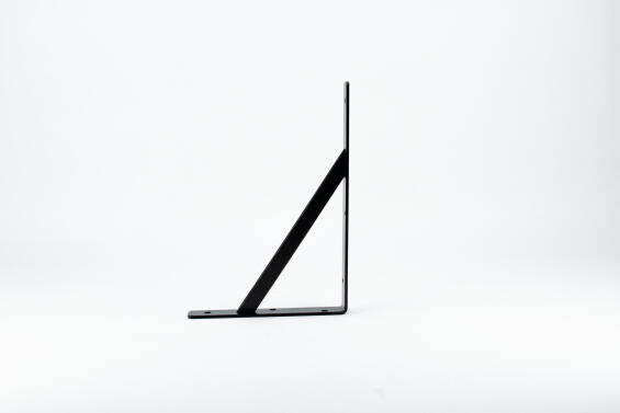 Heavy Duty Stayed Bracket Black 300X200mm