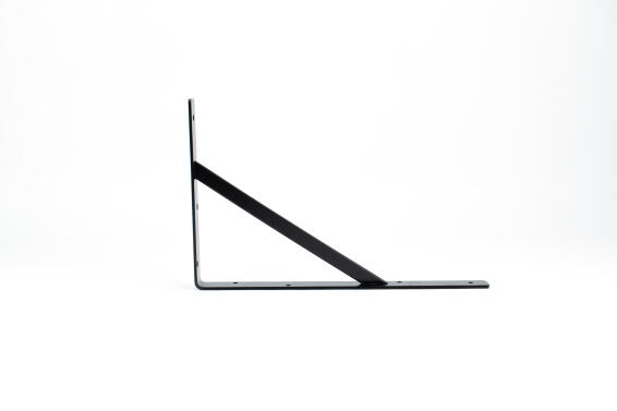 Heavy Duty Stayed Bracket Black 400X250mm
