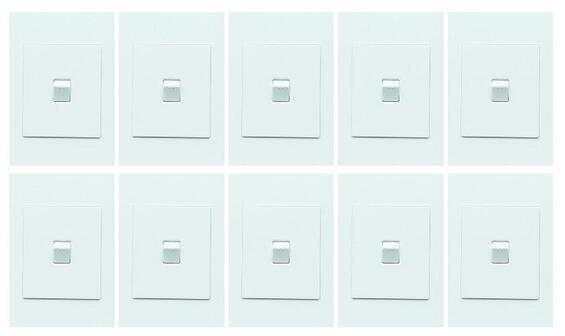 Lexman 1 Lever 1 Way Switch White (100x50) 10 Pack