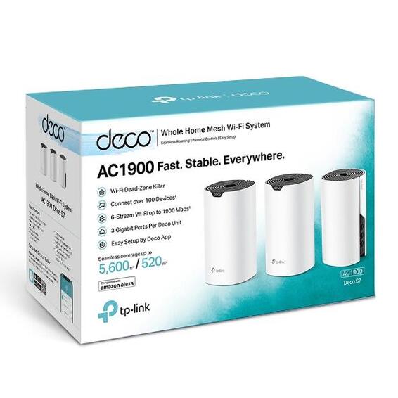 Tp link deco ac1900 3 pack  whole home mesh wifi system