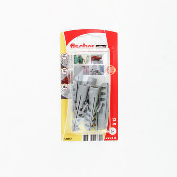 Screw plugs S 12 K nylon FISCHER 6 pack
