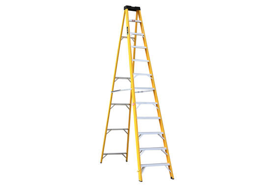 Ladder Fibre-Glass 12 Step Single Sided Partial 