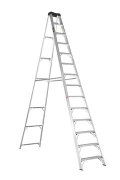 Ladder Aluminium A-Frame 14 Step Heavy Duty Single Sided