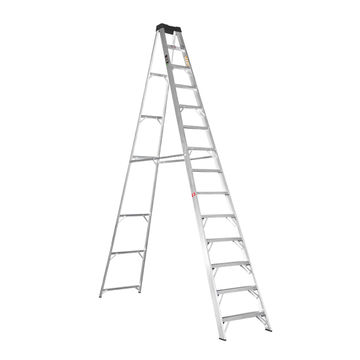Ladder Aluminium Heavy Duty Single Sided A-Frame 14 Step