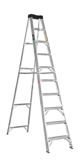 Aluminium Ladder  A-Frame  10 Step Heavy Duty Single Sided  