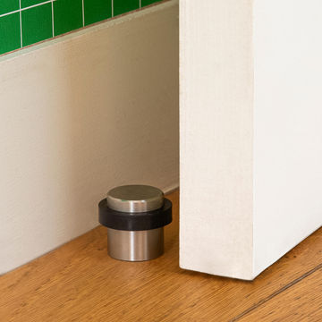 FLOOR DOOR STOP NICKEL 3.6X3.2CM 2 PCS