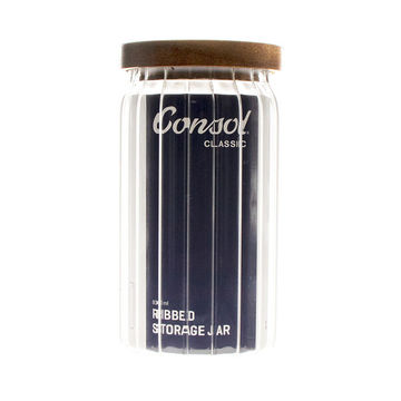 Consol ribbed food storage container acacia lid 800ml