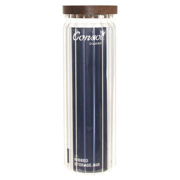 Consol ribbed food storage container acacia lid 1.35l 