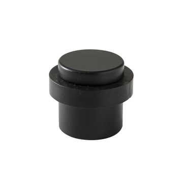 FLOOR DOOR STOPPER BLACK 3.6X3.2CM 2PCS
