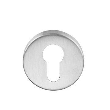 Escutcheons round rose key entry brushed finish marguad inspire