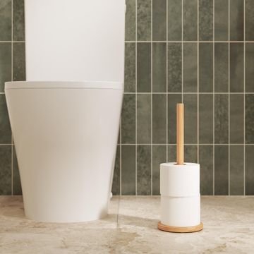 Sensea Spare Toilet Paper Holder Natural Wood 