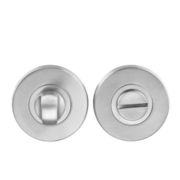 Escutcheons round rose thumbturn entry brushed finish marguad inspire