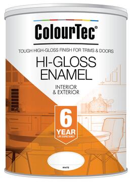 Colourtec Universal Gloss Enamel Paint White 5L | LEROY MERLIN South Africa