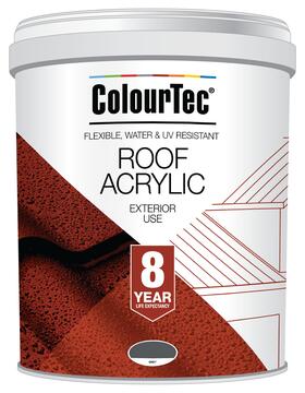 Colourtec exterior roof paint acrylic medium grey 20ltr 