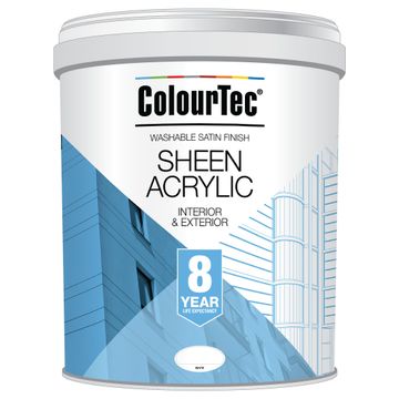 Colourtec universal sheen acrylic paint serene stone 20l