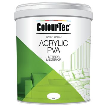 Colourtec Universal  Acrylic PVA Paint White 20L