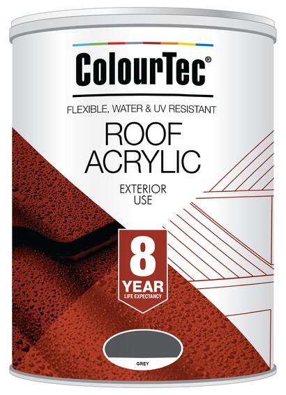 Colourtec exterior roof paint acrylic burgundy 5l