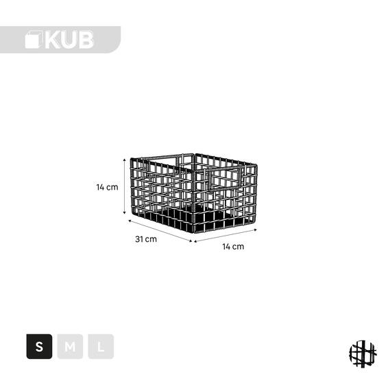 POLYESTER BOX S SPACEO RATTAN 15X31X15