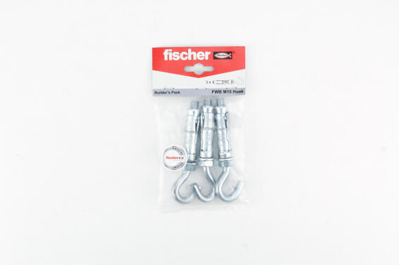 Wall bolt FWB M10 hook BP FISCHER 3 pack