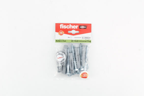 Screw & plug UX 10X60 nylon BP FISCHER 8 pack