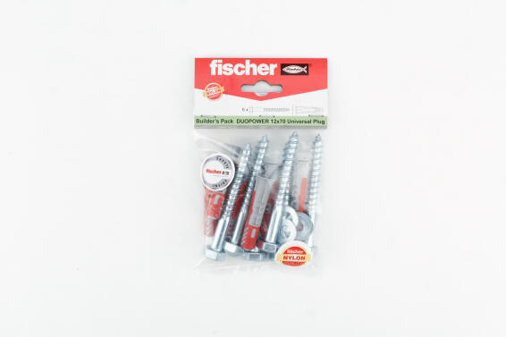 Screw & plug UX 12X70 nylon BP FISCHER 6 pack