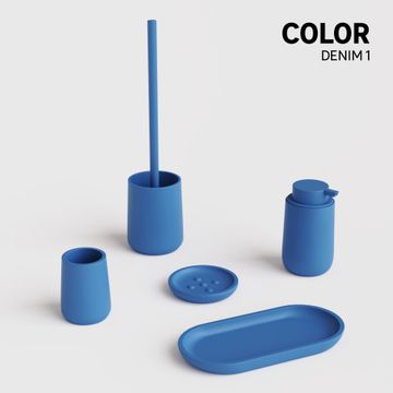 Sensea toilet brush denim matt