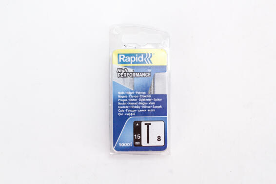 Brad nails no.8 15mm 1000pc rapid