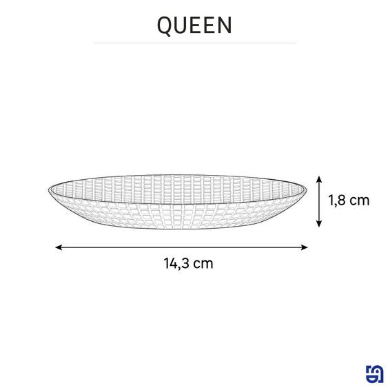 Sensea soap dish queen silver