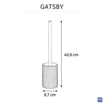 Sensea gatsby toilet brush transp black