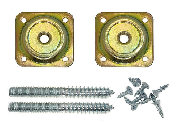 Leg Fixing Kit STRAIGHT 45x45 Pair of 2