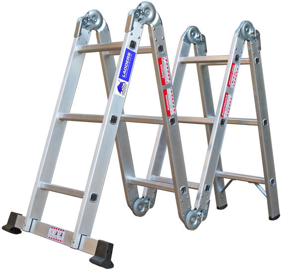 Aluminium Ladder Multipurpose 3.3M (115kg Max Working Load) Taurus