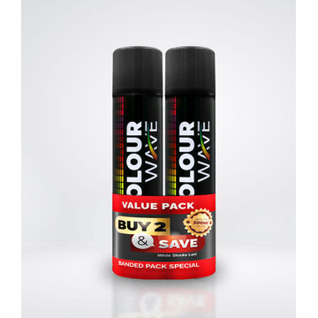 Colourwave Gloss Spray Paint White Twin Pack