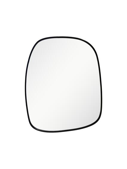 Metal framed mirror 50cm black