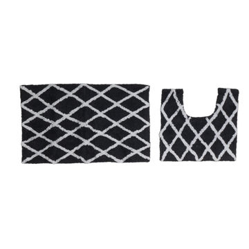 Bathmat Set 2 Piece Criss Cross 