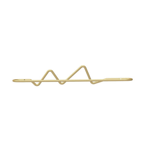 Brass towel rail 46cm