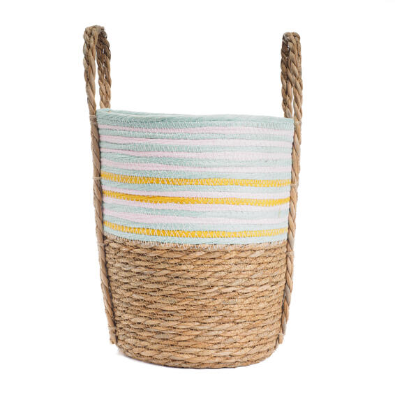 Laundry basket multi natural