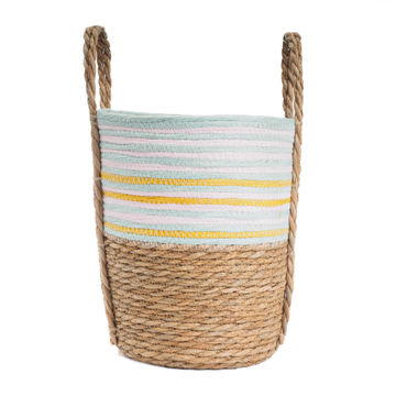 Laundry basket multi natural