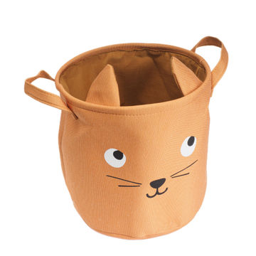 Laundry basket set of 2 novelty cat