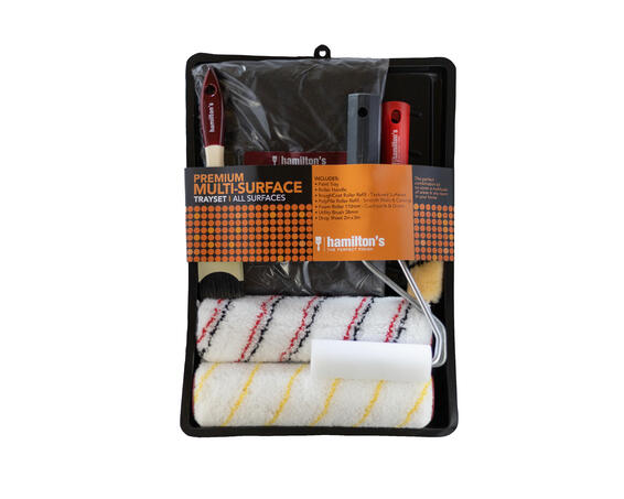 Hamiltons Paint brush Set Multisurface Premium Trayset  