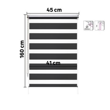 Roller blind night&day varuna paris 45/41x160cm inspire