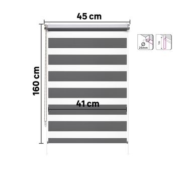 Roller blind night&day varuna granit 45/41x160cm inspire