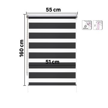 Roller blind night&day varuna paris 55/51x160cm inspire