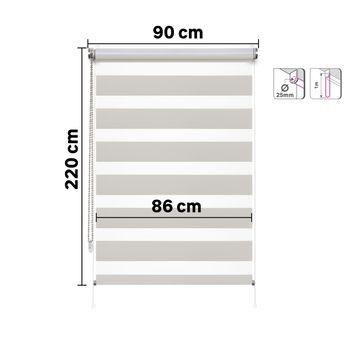 Roller blind night&day varuna trench 90/86x220cm inspire