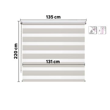 Inspire roller blind night&day varuna trench 135/131x220cm