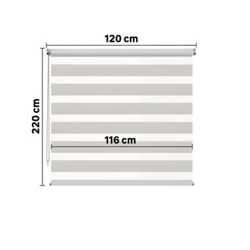 Roller blind night&day varuna trench 120/116x220cm inspire